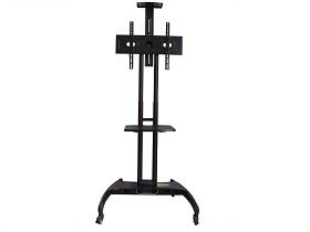 Economy Height-Adjustable Steel Mobile Tv  Stand
